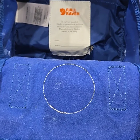 FJALL RAVEN KANKAN MINI BACKPACK IN COBALT BLUE. FLAWED... - Picture 14 of 16